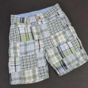 Janie and Jack blue and plaid shorts toddler 2t